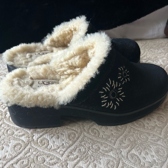 UGG Clogs with Heel Fur Lined - Picture 1 of 3